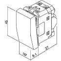 Μεσαίος Α/Ρ 1 θέσης Λευκός 10ΑΧ 250V