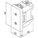 Πρίζα διπολική 1 θέσης  Ιβουάρ 2Ρ 10Α 250V