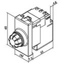 Προγραμματιζόμενος ρεοστάτης 40-400W/VA με περιστροφικό κομβίο ελέγχου και πιεζοδιακόπτη 1 θέσης  Ιβ