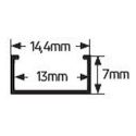 Προφίλ αλουμινίου AL018 για LED έως 10mm