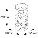 Γύψινη στρογγυλή απλίκα Up-Down DOT G9 120x230mm