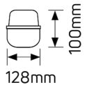 Φωτιστικό LED Τ8 2×0.6m IP65 πλαστικά clips