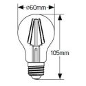 Λάμπα LED Color A60 4W E27 κόκκινo 60lm