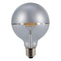 Λάμπα LED Αντεστραμμένου καθρέφτη ασημί G95 6W E27 2700K 550lm dim