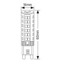 Λάμπα LED G9 3.5W 4000K 350lm dim