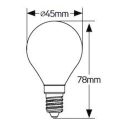 Λάμπα LED Σφαιρική G45 3W Ε14 4000K 250lm