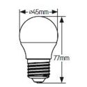 Λάμπα LED Σφαιρική G45 4.5W Ε27 6500K 470lm