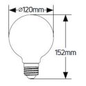 Λάμπα LED Γλόμπος G120 14W Ε27 6500K 1420lm