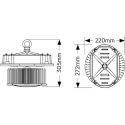 LED ΚΑΜΠΑΝΑ IP65 200W 5000K 31000LM