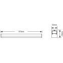 Φωτιστικό LED Line 18W 4000K 2340lm 0.6m μαύρο