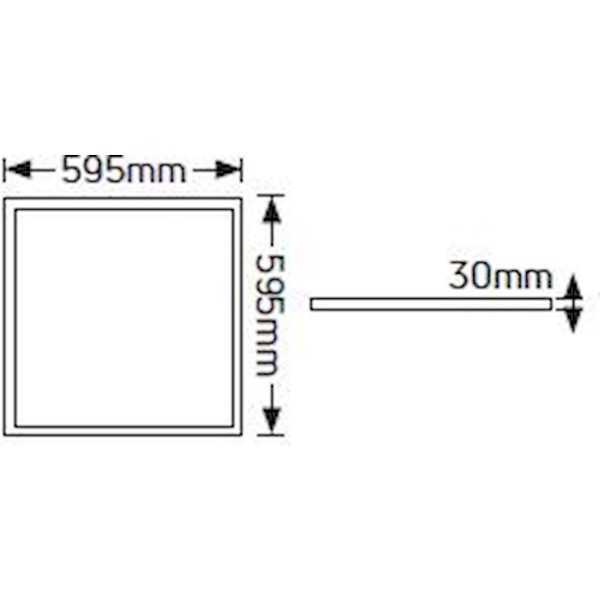 LED Panel Lithos 60x60 40W 3000K 4400lm UGR<19 - Image 2