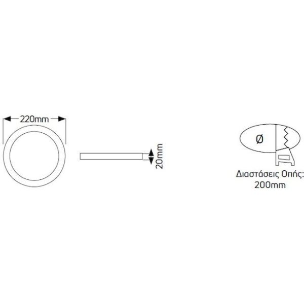 PL LED 18W 4000K 1550lm Φ200mm - Image 2