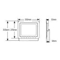 Προβολέας LED 150W 6500K 12750lm IP65 μαύρος