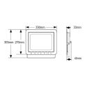 Προβολέας LED 200W 4000K 17000lm IP65 μαύρος