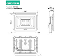 Προβολέας LED Economy 20W 4000K 1800lm IP65 μαύρος