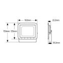 Προβολέας LED 30W 6500K 2400lm IP65 μαύρος