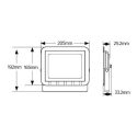 Προβολέας LED 50W 4000K 4250lm IP65 μαύρος