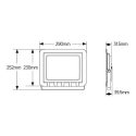 Προβολέας LED 100W 4000K 8000lm IP65 λευκός