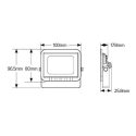 Προβολέας LED 10W 3000K 850lm IP65 λευκός