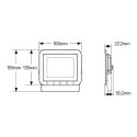 Προβολέας LED 30W 3000K 2400lm IP65 λευκός