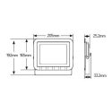 Προβολέας LED 50W 3000K 4250lm IP65 λευκός