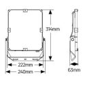 LED Προβολέας Himor 50W 5000K 6250LM