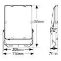 LED Προβολέας Himor 150W 4000K 18750lm IP66