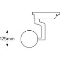 Spot ράγας για AR111 GU10 4κ μαύρο