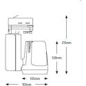 Φωτιστικό ράγας LED 45W 4000K 4260lm 36° λευκό