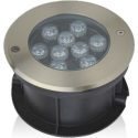 Φωτιστικό LED δαπέδου 9W 3000K 540lm IP68 Φ140mm