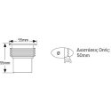 Φωτιστικό LED δαπέδου 1W 3000K 60lm IP68 Φ50mm