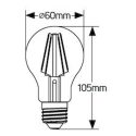 Λάμπα LED Vintage A60 6W E27 2000K 500lm dim