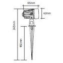 Φωτιστικό LED κήπου με καρφί 5W 3000K 300lm IP68