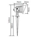 Φωτιστικό LED κήπου με καρφί 7W 3000Κ 420lm IP68